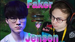 FAKER VS Jensen - 1VS1 .. the legendary duo finally faces Eash other