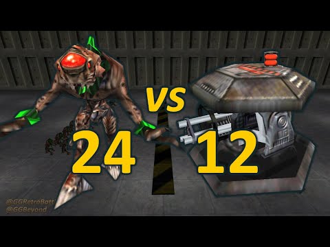 24 Vortigaunts vs 12 Automatic Turrets - Half-Life Retro Battles