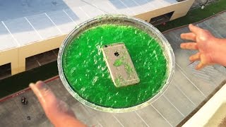 Can JELL-O Protect iPhone 6 From 100 FT Drop onto Concrete? - GizmoSlip