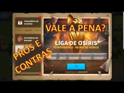 Liga de Osiris vale a pena? - Como funciona? - Rise of Kingdoms