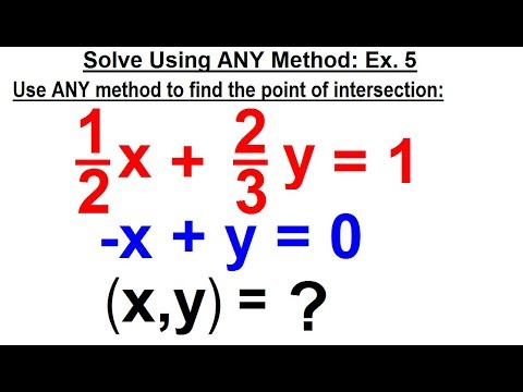 Algebra Ch 34 Solving Systems of Linear Equations 1 of 31 What is a System of Linear Equations