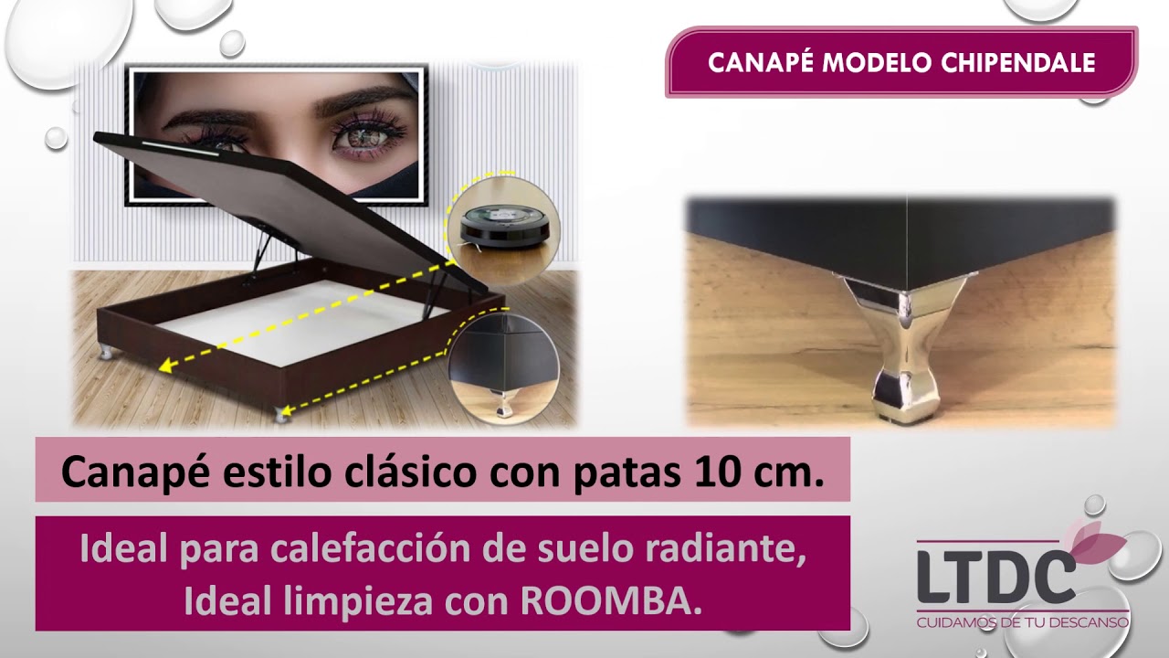 Watch CANAPES CON PATAS PARA SUELO RADIANTE Y LIMPIEZA CON ROOMBA Now CANAPES CON PATAS PARA SUELO RADIANTE Y LIMPIEZA CON ROOMBA
