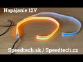 LED pásik - dynamické smerovky oranžové / pozičné svetlá biele (60cm) - Video Youtube
