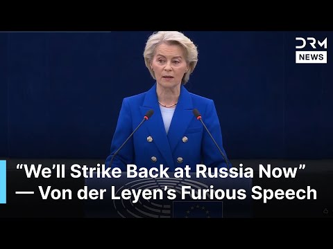 FULL SPEECH: Von der Leyen SLAMS Russia: ‘Europe Must Wake Up — Hybrid War Has Begun!’ | AC1B