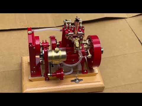 Red H74 5cc 2 Cylinder 4 Stroke ICE Engine - EngineDIY