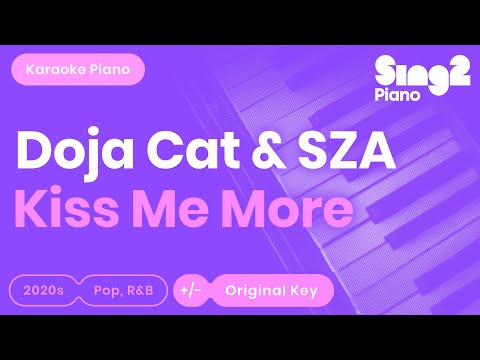 Doja Cat & SZA - Kiss Me More (Karaoke Piano)