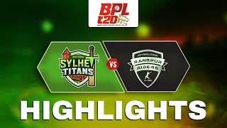 Highlights | Rangpur Riders vs Sylhet Titans | Match 23 | BPL | tapmad