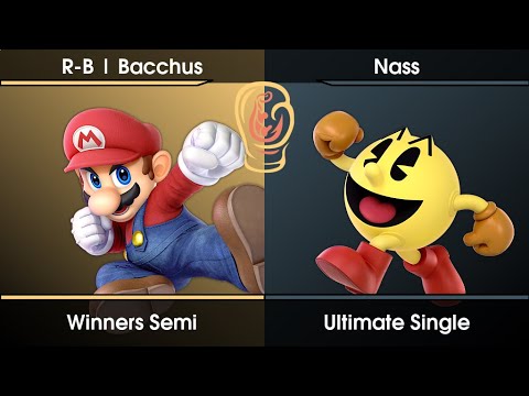 Salamender's Cup #1 Winners Semi - R-B | Bacchus (Mario) Vs. Nass (Pac-Man) SSBU Ultimate Tournament