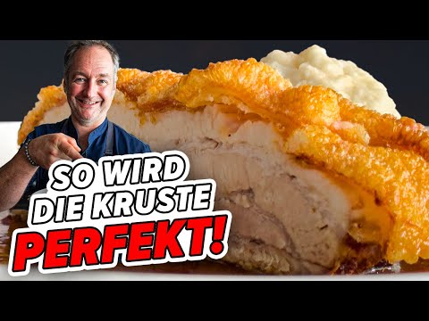 Bayerischer Schweinekrustenbraten - mit brutal knuspriger Kruste!