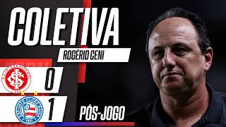 INTERNACIONAL 0 X 1 BAHIA | COLETIVA DE ROGÉRIO CENI PÓS-JOGO DO BRASILEIRÃO