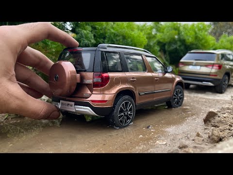Mini Skoda Yeti Compact SUV 1/18 Scale | Kodiaq | Offroading | Diecast Model Car Unboxing