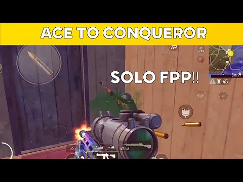 🔥ACE TO CONQUEROR IN SOLO FPP 🔥🔥ROAD TO TOP 100🔥 #solofpprankpush