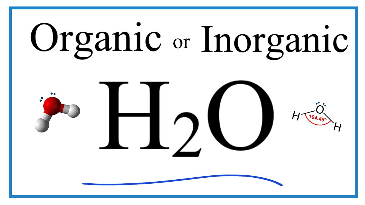 L’hydroxyde est-il organique
