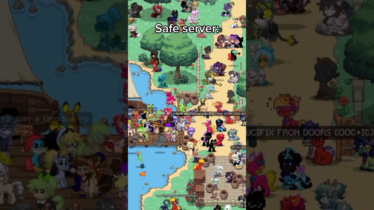 Safe server vs Safe Russian #ponytown #shorts