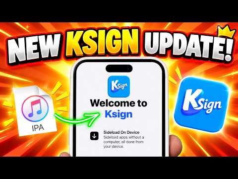 NEW KSign Method! Install IPA Files on iPhone & iPad Directly | No PC Needed — video thumbnail
