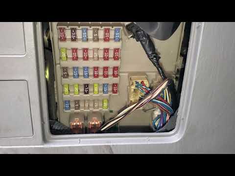 2002, 2003, 2004, 2005 & 2006 Toyota Camry Interior Electrical Fuse Box Location - How To Access