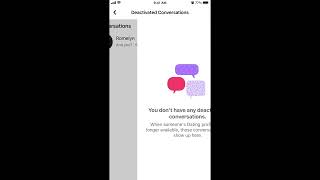 How to see deactivated conversations in Facebook dating app?