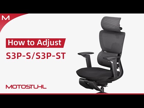 Motostuhl S3P-ST/ S3P-S (With Sponge Cushion) Ergonomic Office Chair - Usage Video
