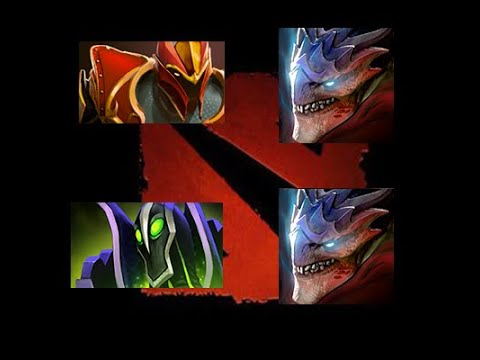 Dota 2 - Dragon Knight(Elder Dragon Form) and Rubick(Elder Dragon Form)