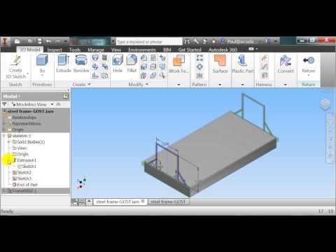 Autodesk Inventor 2014: Frame Analysis
