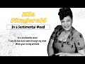 Ella Fitzgerald - In A Sentimental Mood Lyrics (HD)