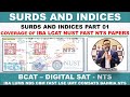 SURDS AND INDICES PART 01 BCAT MATHS LCAT MATHS SAT MATHS IBA NUST LUMS FAST CBM MATHS