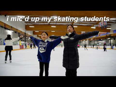 day in the life of a figure skating coach ⛸️ | teaching spins, crossovers,three turns, spirals