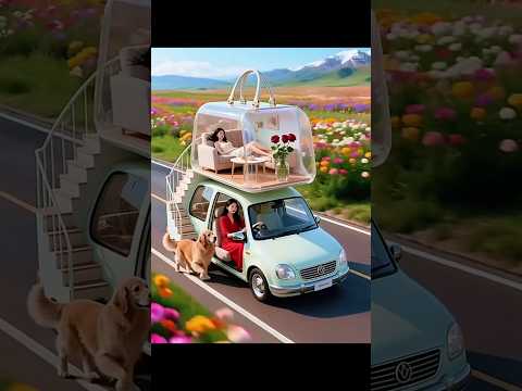 AI CAR Chicago 🇺🇸❤️❄️ the dream city in snowstorm ❄️🌨️⛄️🤍 look how frozen and windy it is 🥶