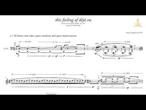 this feeling of déjà vu. Senay Uğurlu, Mehmet Gökhan Bağcı