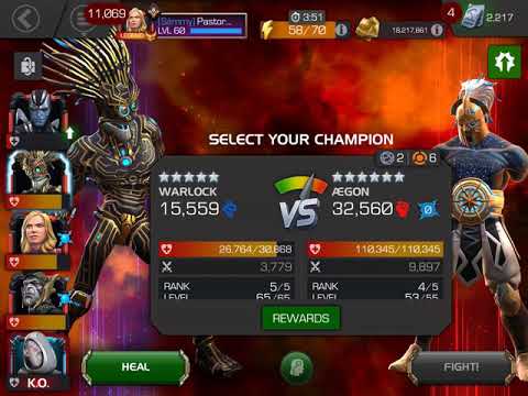 Easiest way to defeat UNCOLLECTED AEGON using WARLOCK. MCOC