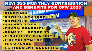 NEW SSS MONTHLY CONTRIBUTION AND BENEFITS FOR OFW 2023