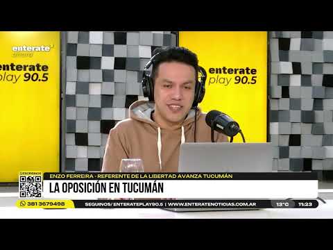 La Libertad Avanza en Tucumán: "Osvaldo Jaldo es el rival a vencer" - Enzo Ferreira