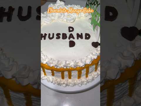 Homemade Chocolate Mango Cake #homemadecake #decoratingcake #cakedecorationideas #mangocake #cake