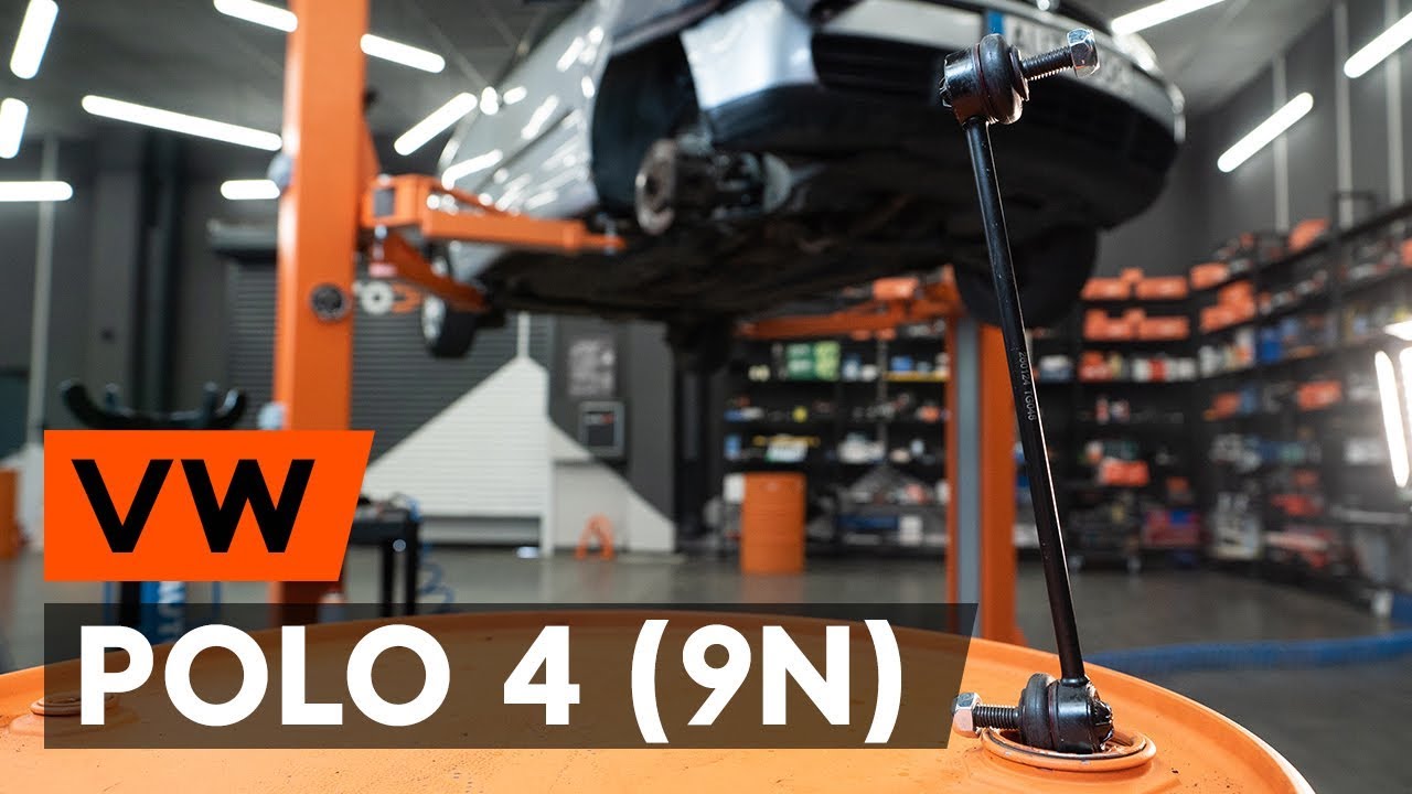 Comment changer : biellette de barre stabilisatrice avant sur VW Polo 9N - Guide de remplacement