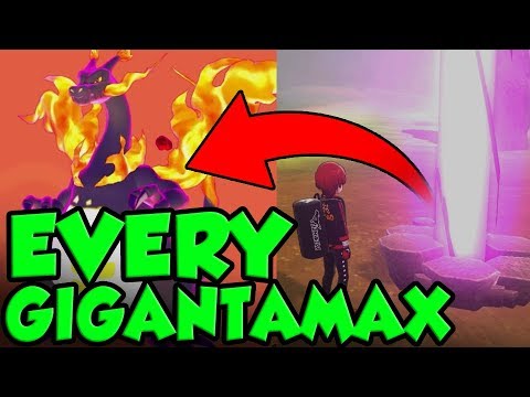 EVERY Gigantamax Location In Pokemon Sword and Shield! Pokemon Sword and Shield Gigantamax Guide