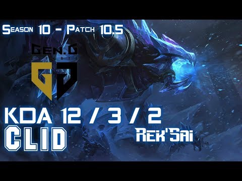 Gen Clid REK'SAI vs GRAVES Jungle - Patch 10.5 KR Ranked