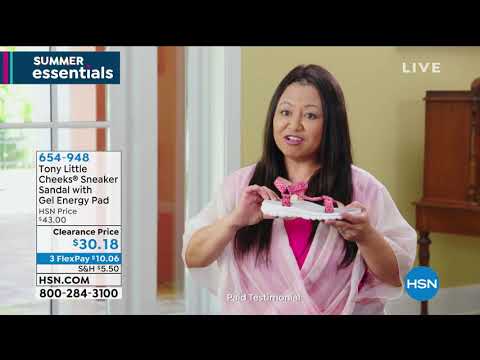 Tony Little Cheeks Sneaker Sandal with Gel Energy Pad