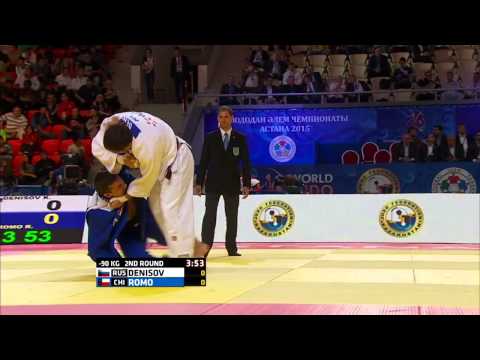 Kirill Denisov vs Rafael Romo World Judo Championships 2015 - Astana