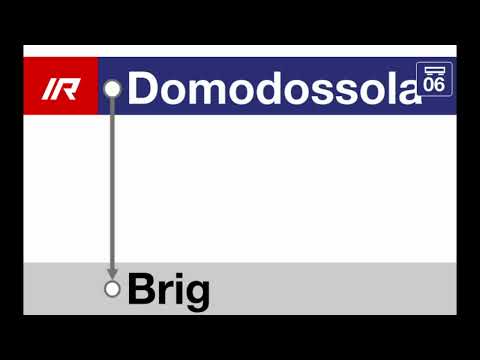 annuncio SBB FFS » IR Benvenuto a Domodossola a destinazione di Briga (2023) | SLBahnen