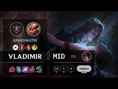 Vladimir Mid vs Akali - KR Grandmaster Patch 10.19