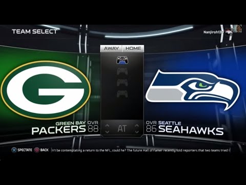 Madden NFL 15 | NFC Championship Sim: Green Bay Packers vs Seattle Seahawks