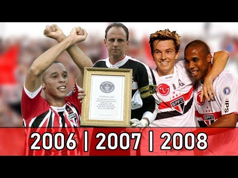 A HISTÓRIA DOS 3 BRASILEIROS SEGUIDOS DO SÃO PAULO | 2006 - 2007 - 2008