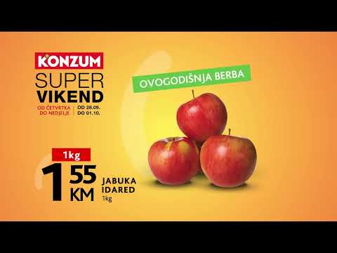 Konzum Super vikend! 28.9.-1.10.2023.