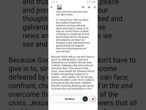 Why We Lose Our Peace