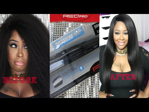 A MUST HAVE TO STRAIGHTEN KINKY HAIR! RED PRO TITANIUM 460