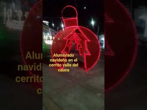 alumbrado navideño en el cerrito valle del cauca