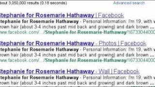 Stephanie for Rosemarie Hathaway :D