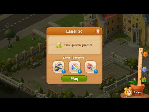 Gardenscapes Level 56 HD 1080p