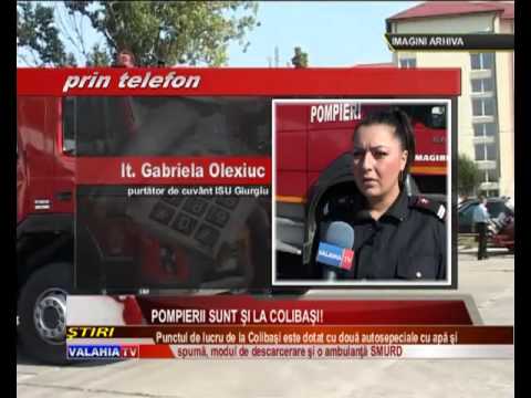 Pompierii sunt şi la Colibaşi!