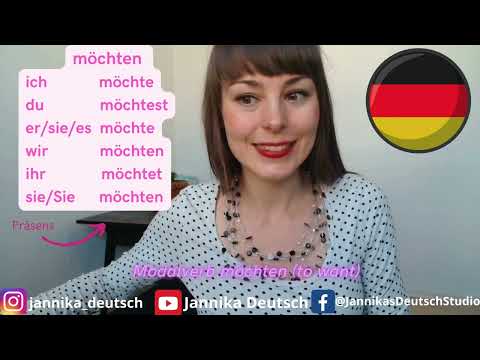 German modal verbs: möchten (conjugation - present tense)
